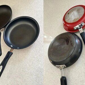 Frying Pans Circulon 9” and Cuisinart 8”